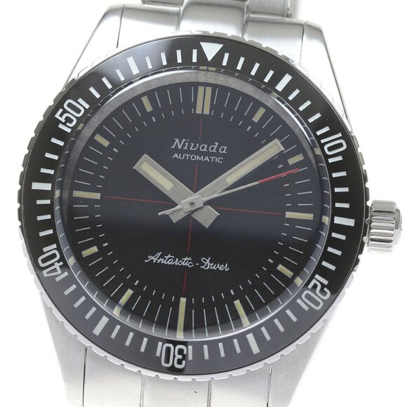 Nivada Grenchen Antarctic Diver 32044A08 Black Dial Automatic Men's Watch_863847 - Picture 1 of 12
